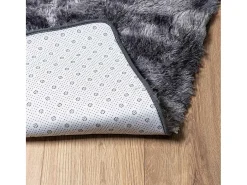 Outlet Alfombra peluda NAVARRA oscuro 160x230 cm Gris