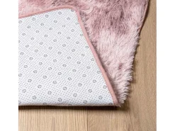 Outlet Alfombra peluda NAVARRA Polvo 200x290 cm Rosa