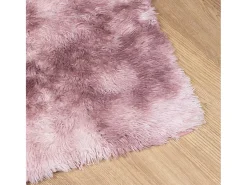 Outlet Alfombra peluda NAVARRA Polvo 200x290 cm Rosa
