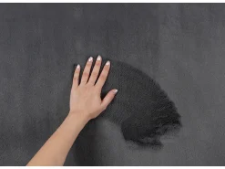 the carpet Alfombra piel sintética suave lavable - Antracita - 140 x 200 cm - COSY Gris antracita Sale