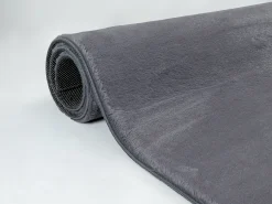 the carpet Alfombra piel sintética suave lavable - Antracita - 140 x 200 cm - COSY Gris antracita Sale