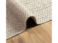 Alfombra De Cocina-Alfombra PP color crema Blanco