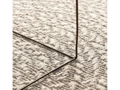 Alfombra De Cocina-Alfombra PP color crema Blanco