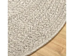 Alfombra De Cocina-Alfombra PP color crema Blanco