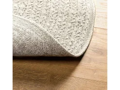 Alfombra De Cocina-Alfombra PP color crema Blanco