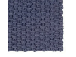 Alfombra De Cocina-Alfombra rectangular marino 160x230 cm algodón Azul