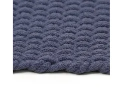Alfombra De Cocina-Alfombra rectangular marino 160x230 cm algodón Azul