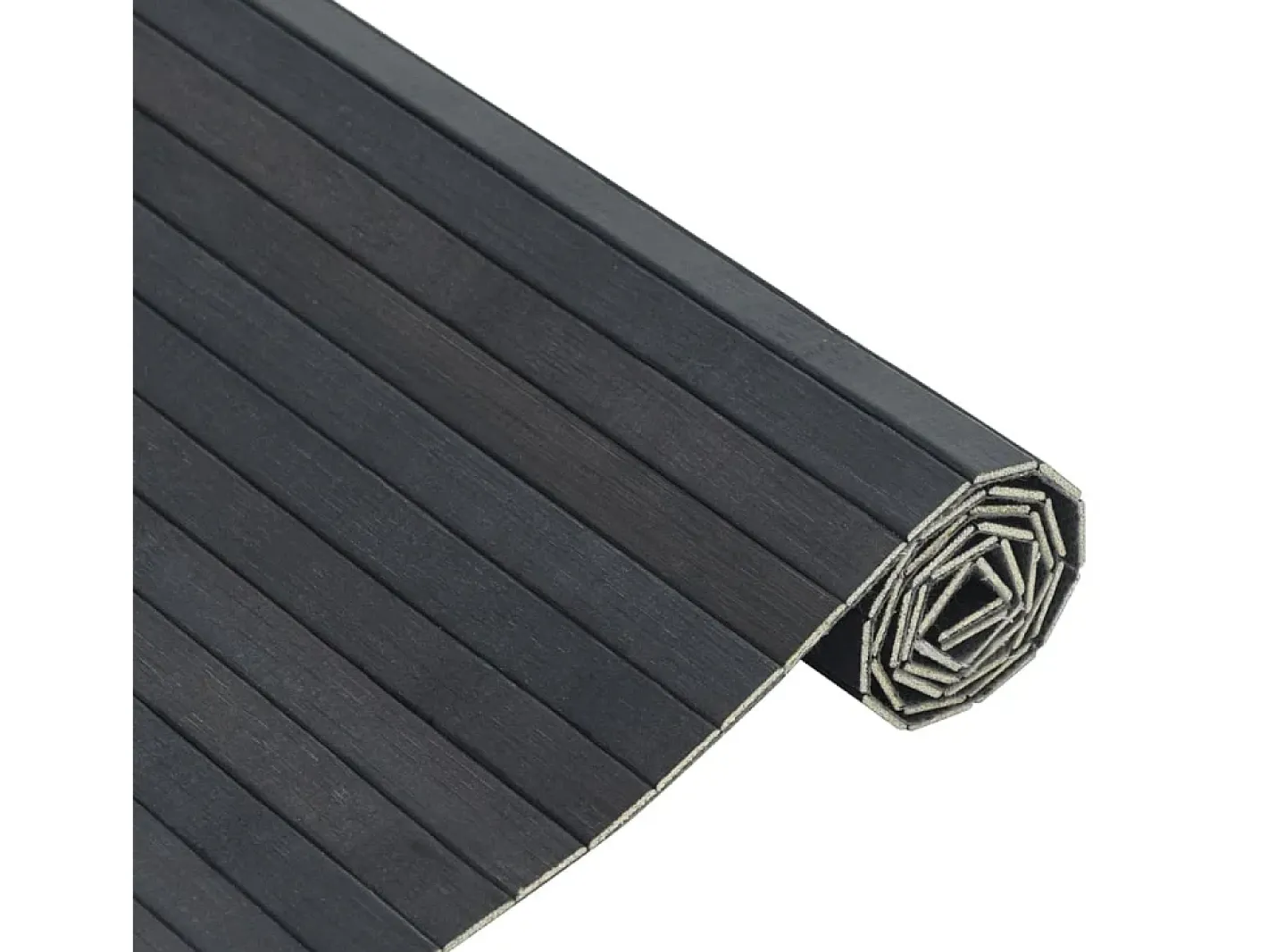 Clicnbuy Alfombra De Salón-Alfombra rectangular bambú 60x200 cm Gris