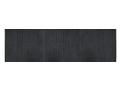 Clicnbuy Alfombra De Salón-Alfombra rectangular bambú 60x200 cm Gris