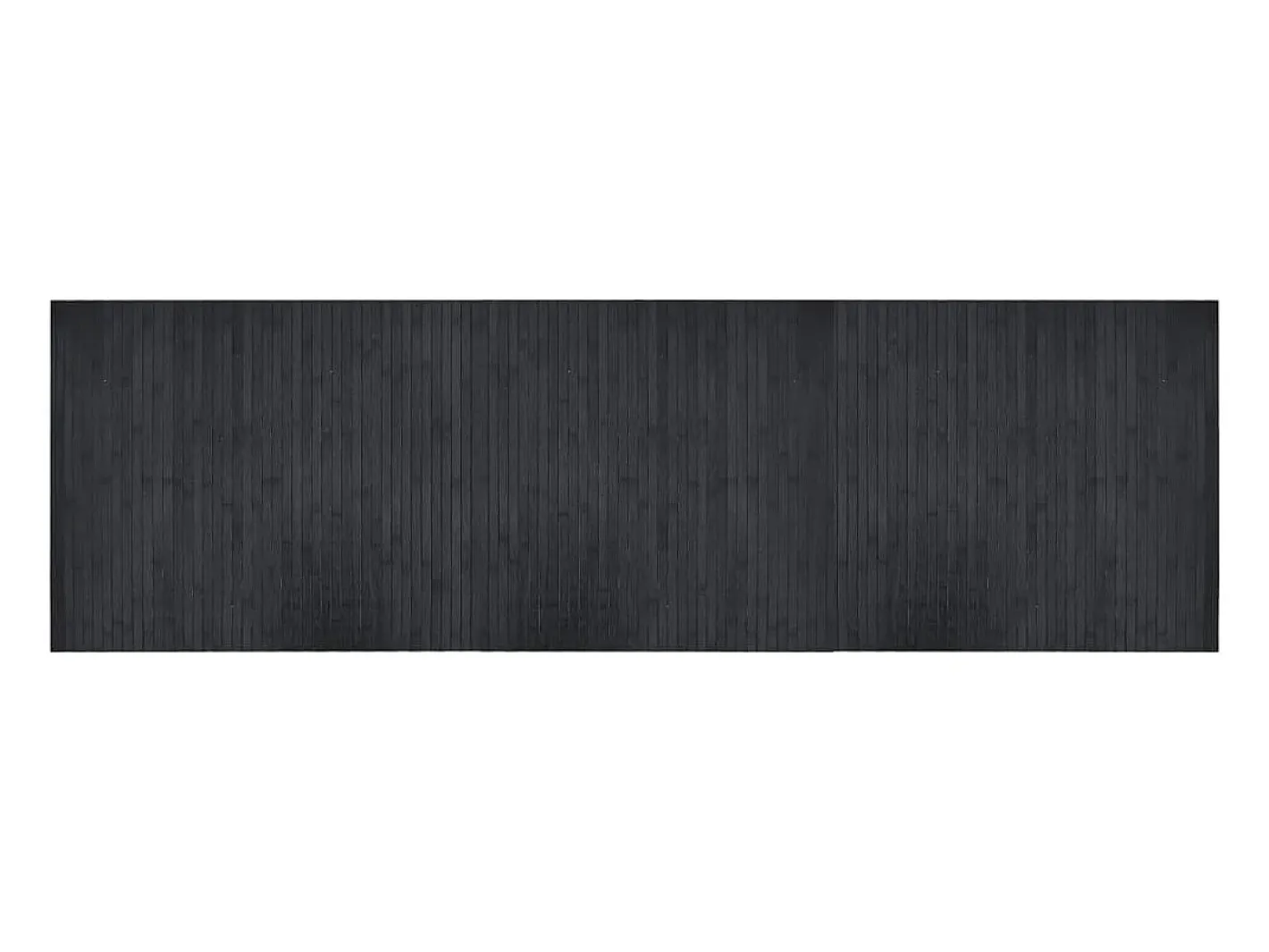 Clicnbuy Alfombra De Salón-Alfombra rectangular bambú 60x200 cm Gris