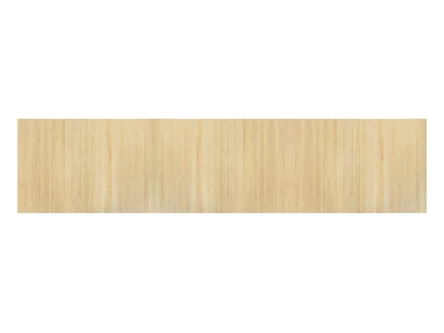 Clicnbuy Alfombra De Salón-Alfombra rectangular bambú color natural claro 70x300 cm Beige