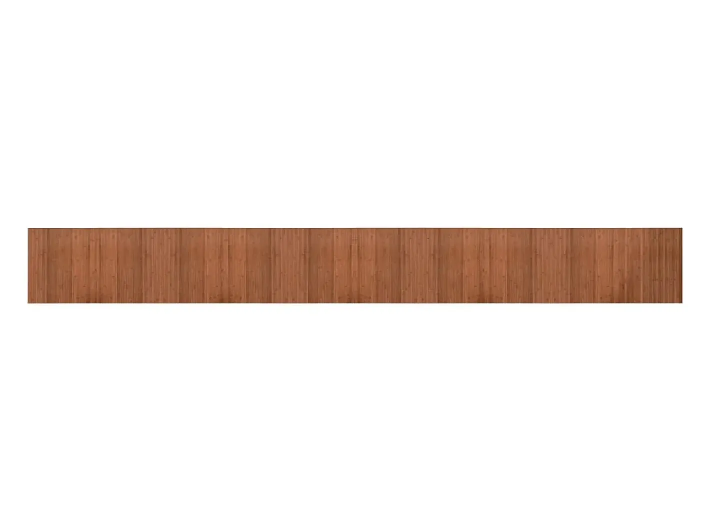 Clicnbuy Alfombra De Salón-Alfombra rectangular bambú marrón 60x500 cm Marru00f3n