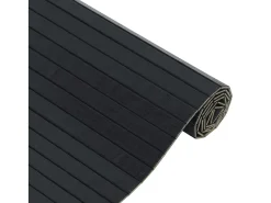 Clicnbuy Alfombra De Salón-Alfombra rectangular bambú 100x300 cm Negro