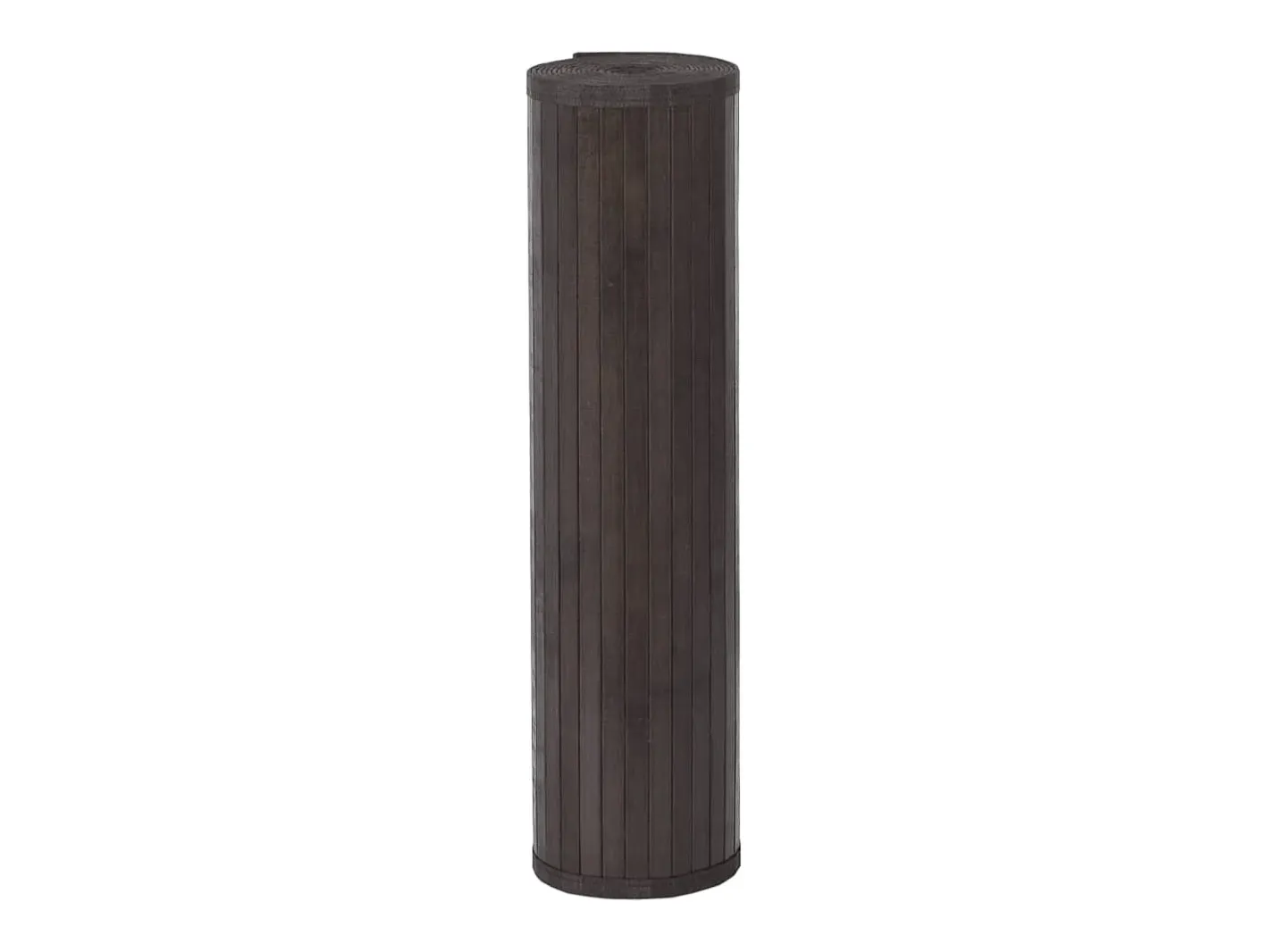 Clicnbuy Alfombra De Salón-Alfombra rectangular bambú marrón oscuro 80x1000 cm Marru00f3n