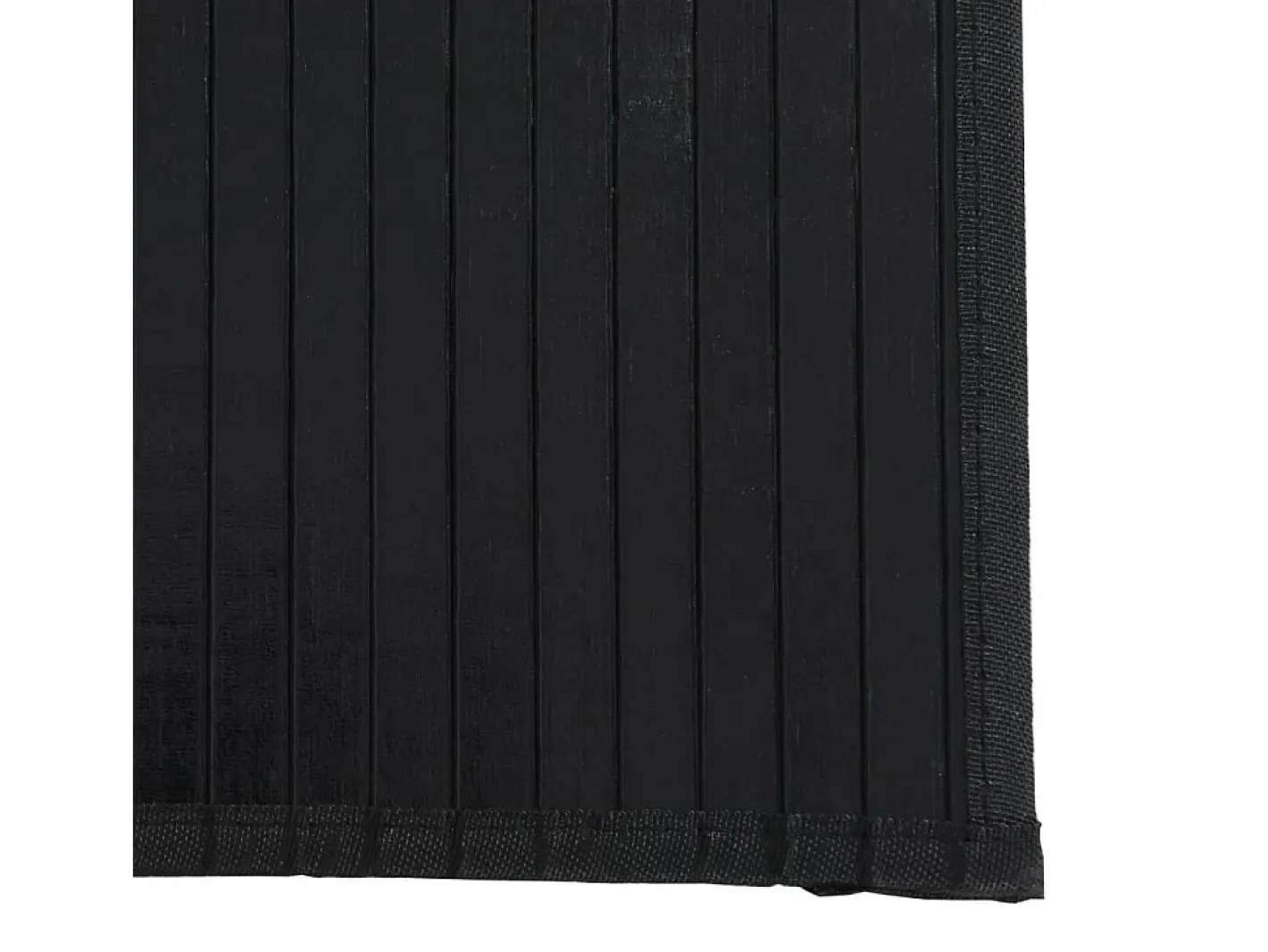 Clicnbuy Alfombra De Salón-Alfombra rectangular bambú 100x200 cm Negro