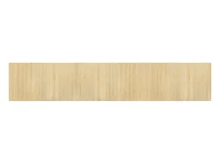 Clicnbuy Alfombra rectangular bambú color natural claro 60x300 cm Beige Discount