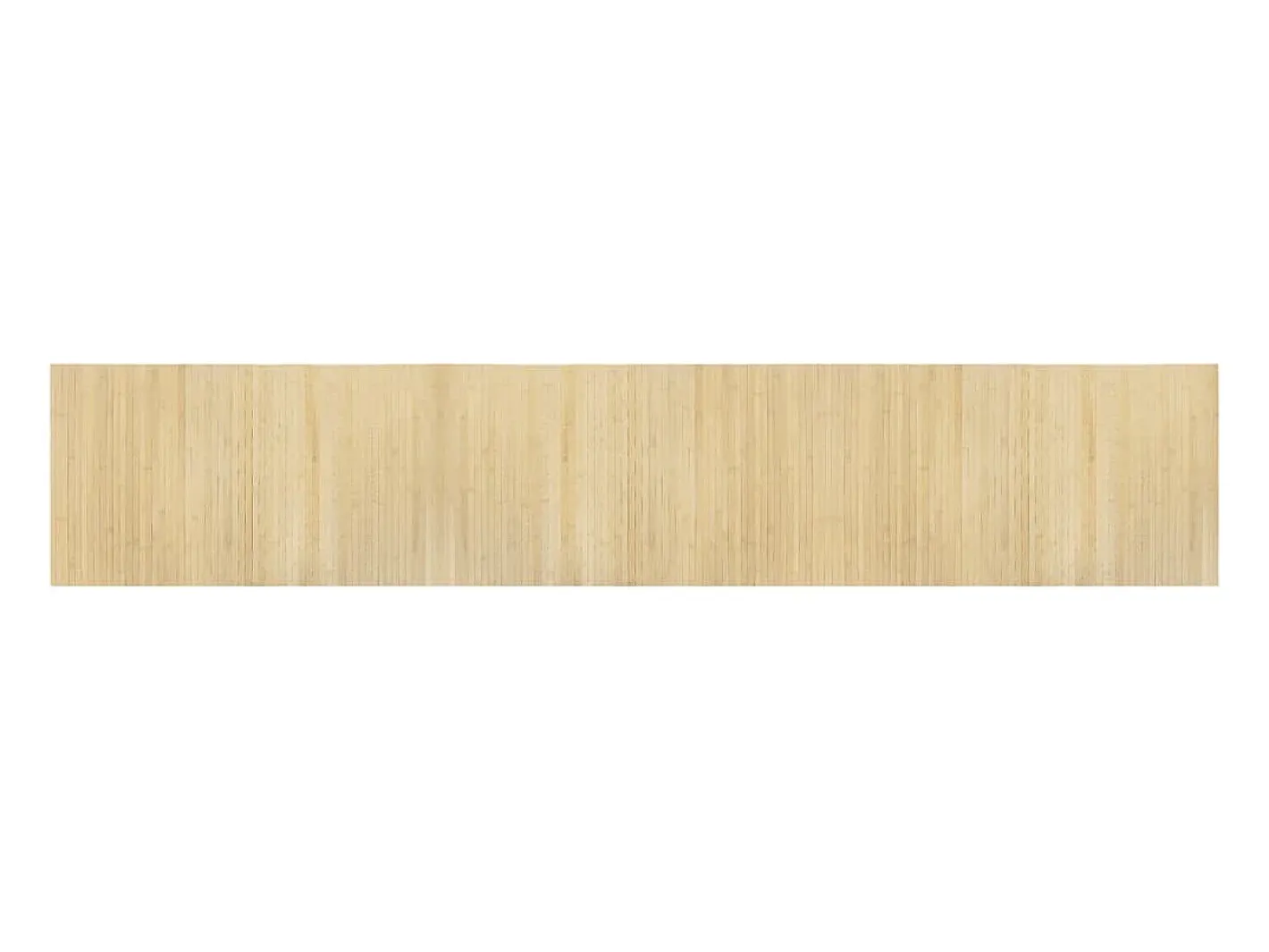 Clicnbuy Alfombra rectangular bambú color natural claro 60x300 cm Beige Discount
