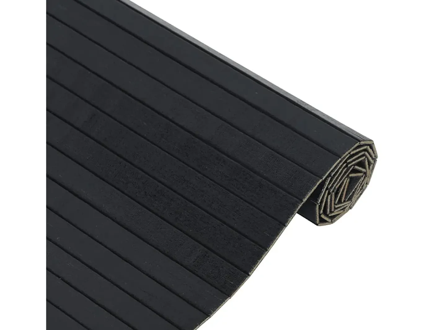 Clicnbuy Alfombra De Salón-Alfombra rectangular bambú 70x200 cm Negro