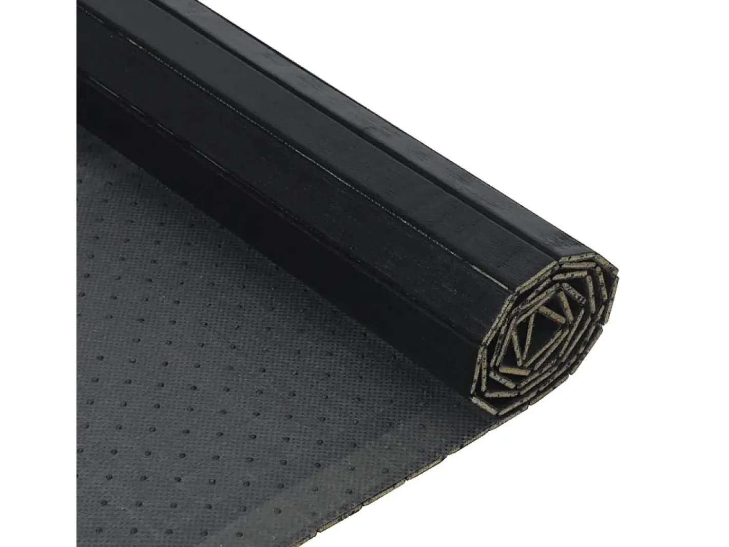 Clicnbuy Alfombra De Salón-Alfombra rectangular bambú 70x200 cm Negro
