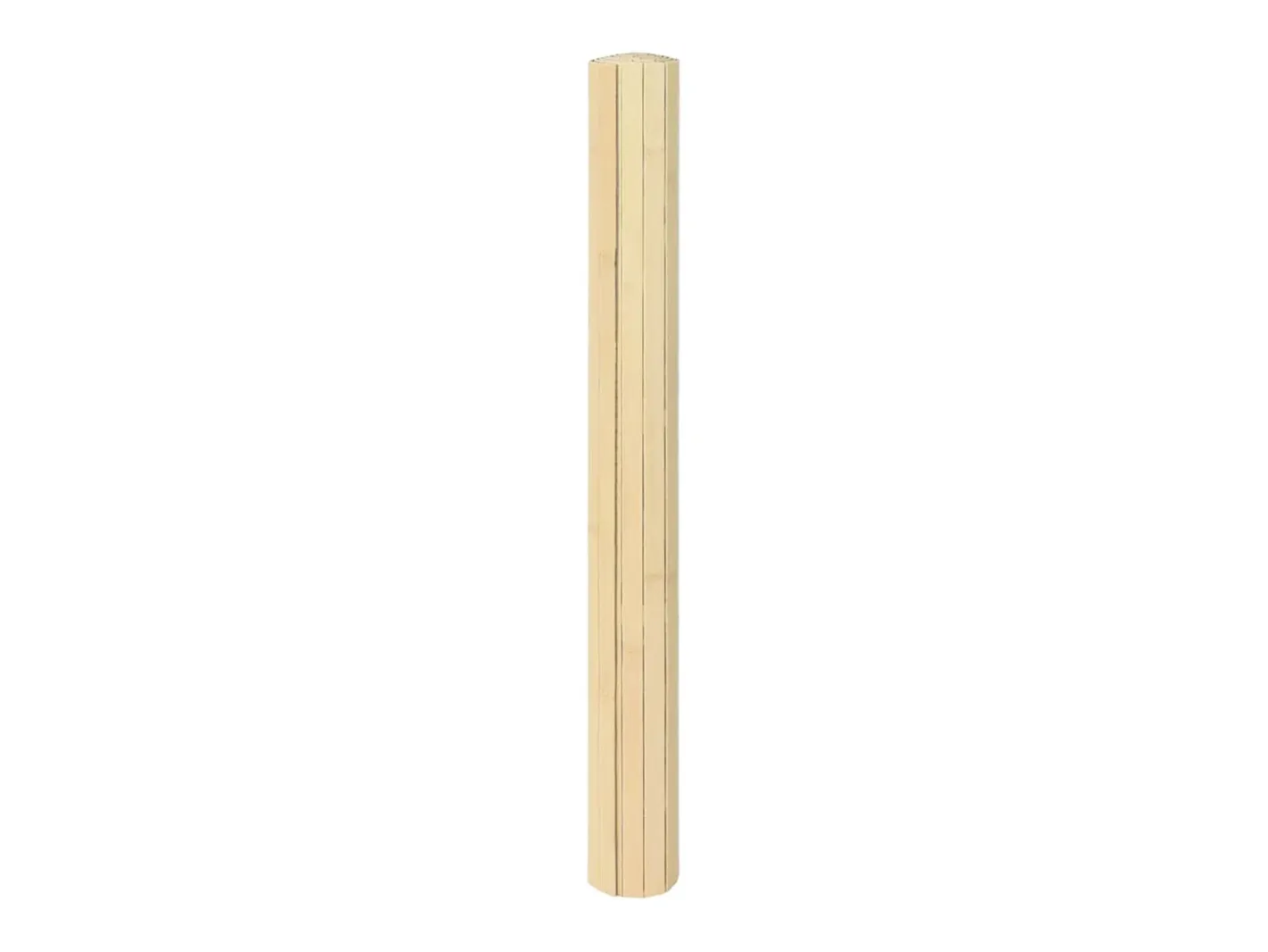 Clicnbuy Alfombra rectangular bambú color natural claro 60x200 cm Beige New