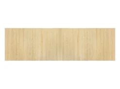 Clicnbuy Alfombra rectangular bambú color natural claro 60x200 cm Beige New