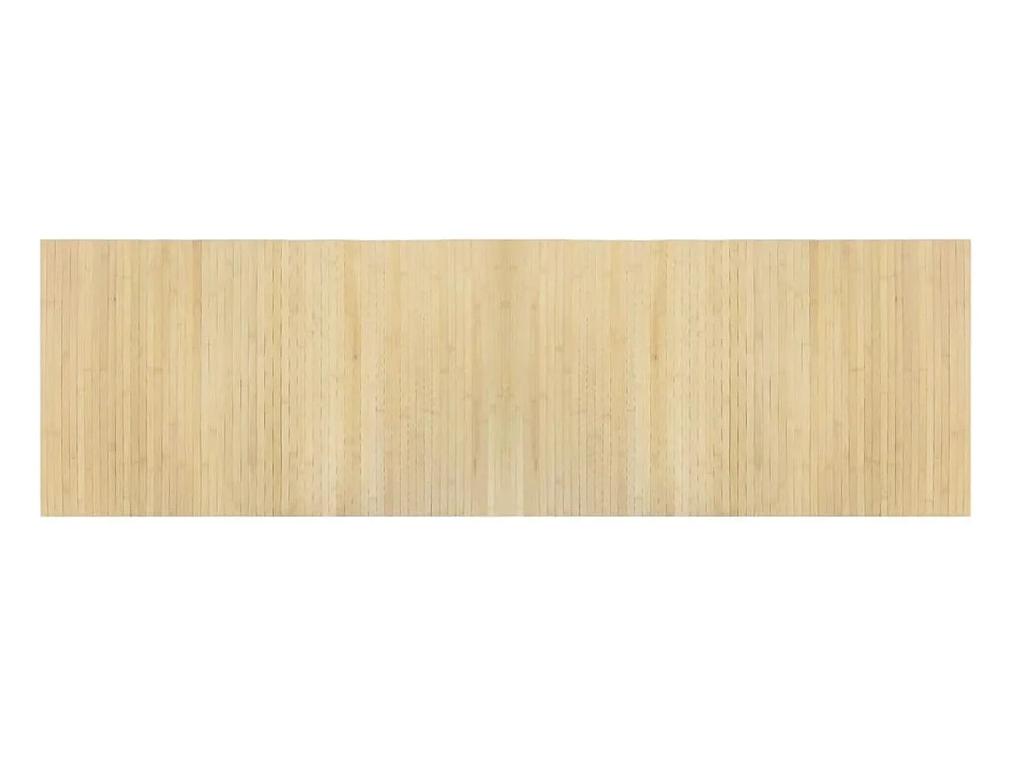 Clicnbuy Alfombra rectangular bambú color natural claro 60x200 cm Beige New