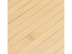 Clicnbuy Alfombra De Salón-Alfombra rectangular bambú color natural claro 80x300 cm Beige