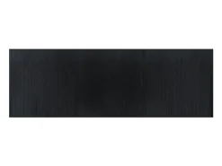 Clicnbuy Alfombra rectangular bambú 100x300 cm Negro Clearance