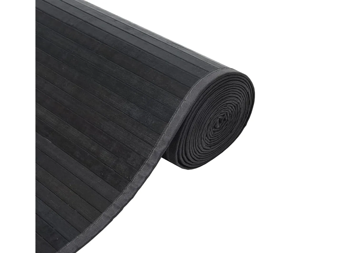 Clicnbuy Alfombra rectangular bambú 100x1000 cm Gris Clearance