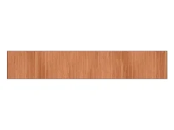 Clicnbuy Alfombra De Salón-Alfombra rectangular bambú marrón 70x400 cm Marru00f3n