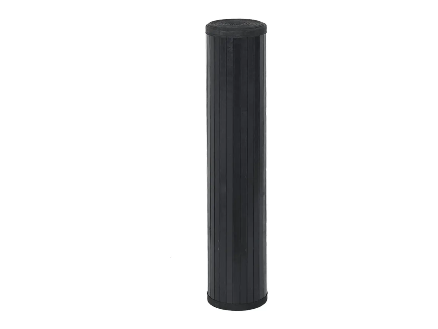 Clicnbuy Alfombra rectangular bambú 100x1000 cm Negro New