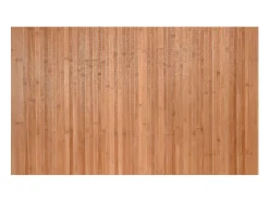 Clicnbuy Alfombra De Salón-Alfombra rectangular bambú color natural 60x100 cm Marru00f3n
