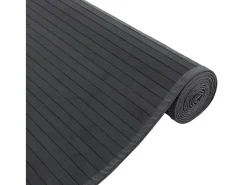 Clicnbuy Alfombra rectangular bambú 80x1000 cm Negro