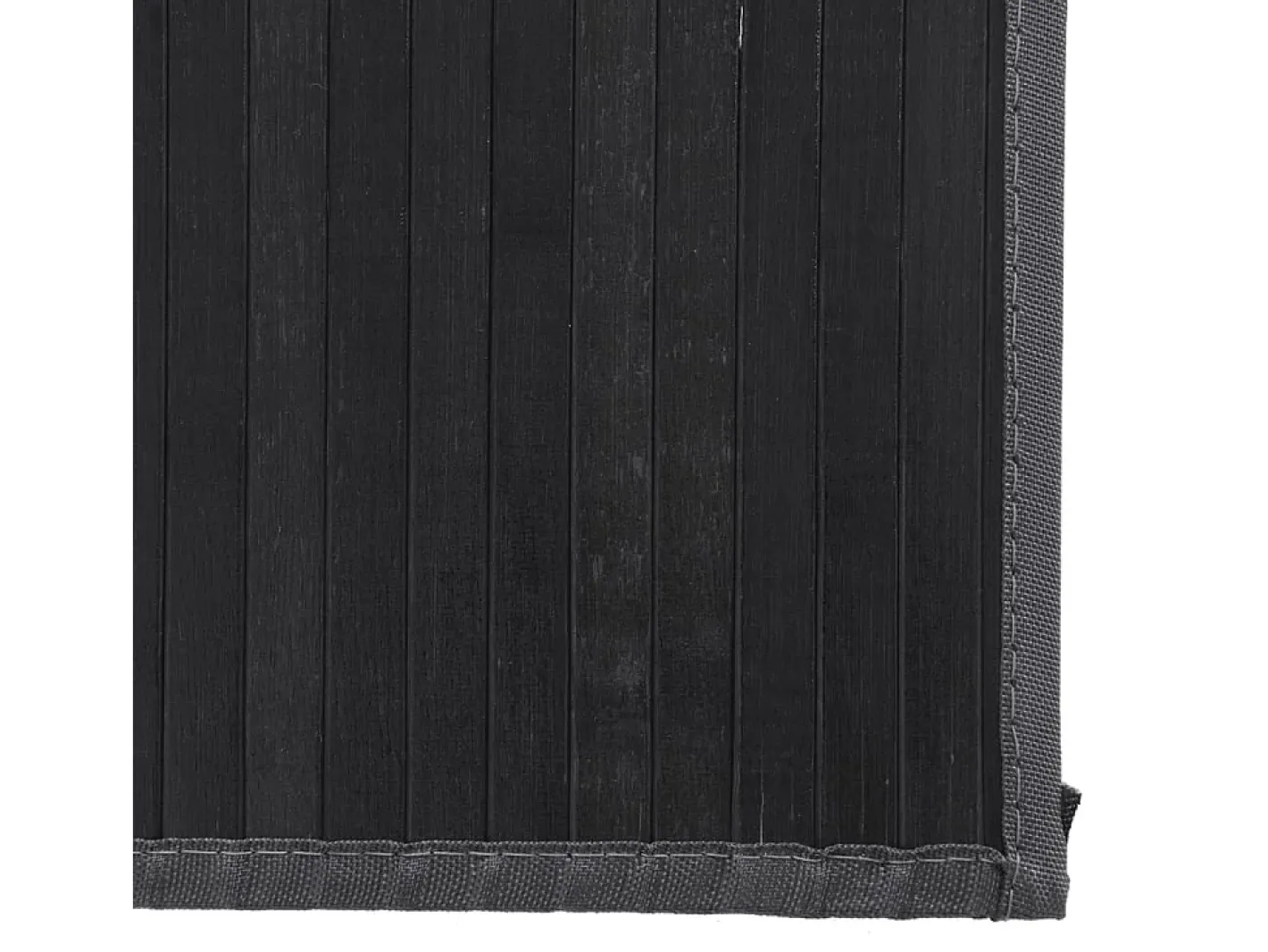 Clicnbuy Alfombra rectangular bambú 80x500 cm Negro Outlet