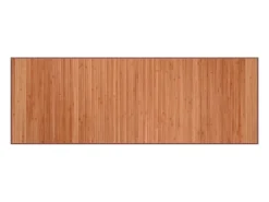 Clicnbuy Alfombra De Salón-Alfombra rectangular bambú marrón 70x200 cm Marru00f3n