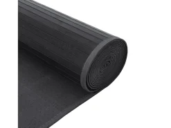 Clicnbuy Alfombra De Salón-Alfombra rectangular bambú 70x200 cm Gris