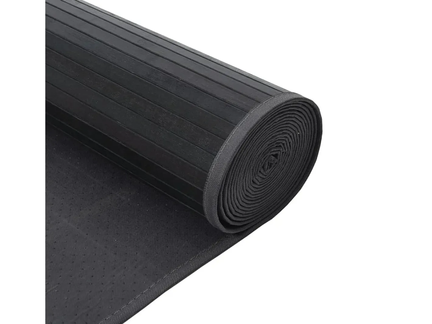 Outlet Clicnbuy Alfombra rectangular bambú 70x300 cm Gris