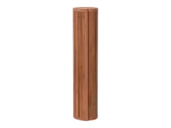 Clicnbuy Alfombra De Salón-Alfombra rectangular bambú marrón 80x200 cm Marru00f3n