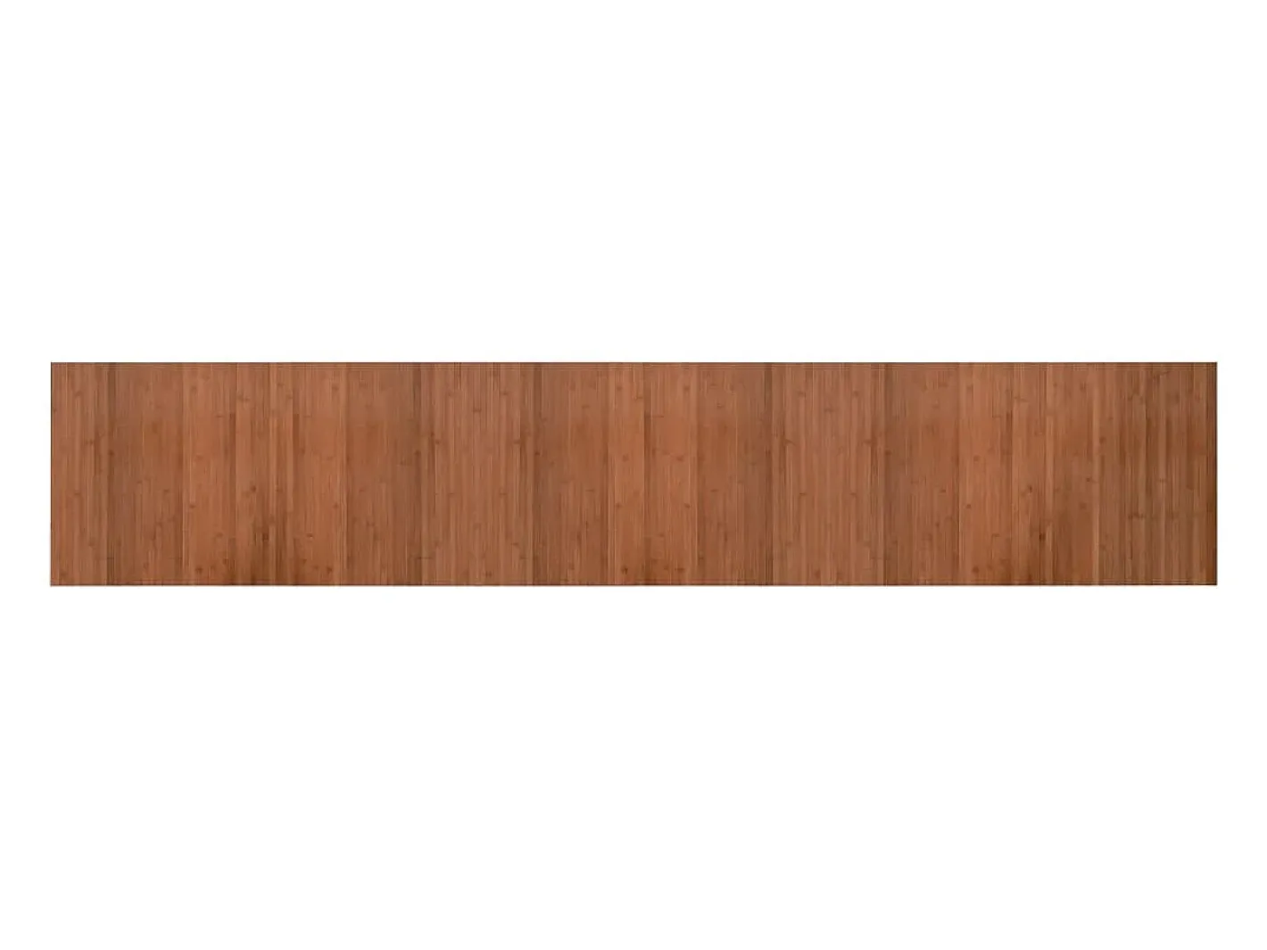Outlet Clicnbuy Alfombra rectangular bambú marrón 60x300 cm Marru00f3n