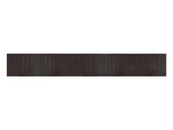 Clicnbuy Alfombra De Salón-Alfombra rectangular bambú marrón oscuro 70x500 cm Marru00f3n