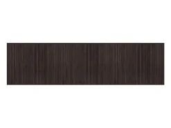 Clicnbuy Alfombra De Salón-Alfombra rectangular bambú marrón oscuro 80x300 cm Marru00f3n