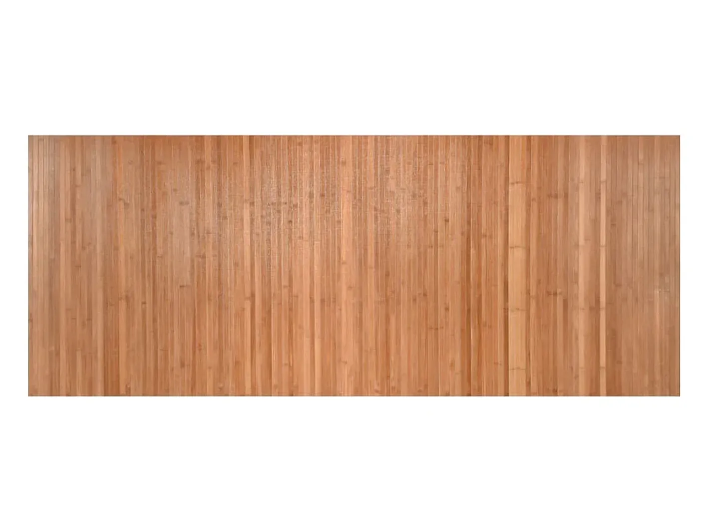 Clicnbuy Alfombra rectangular bambú color natural 80x200 cm Marru00f3n Outlet