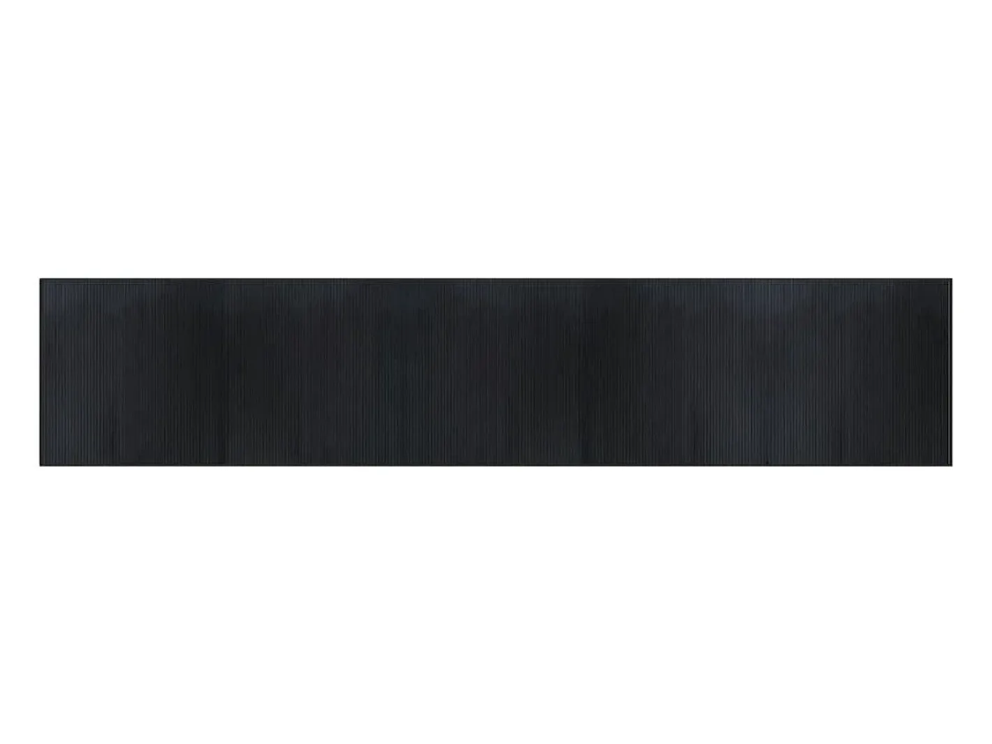 Clicnbuy Alfombra rectangular bambú 100x500 cm Negro Online