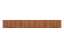 Clicnbuy Alfombra rectangular bambú marrón 60x400 cm Marru00f3n