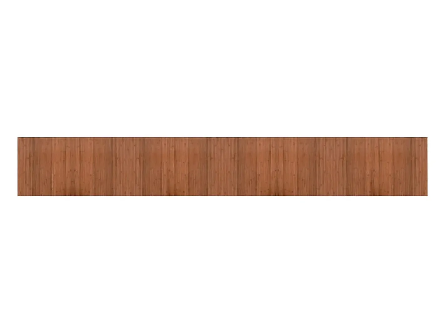 Clicnbuy Alfombra rectangular bambú marrón 60x400 cm Marru00f3n