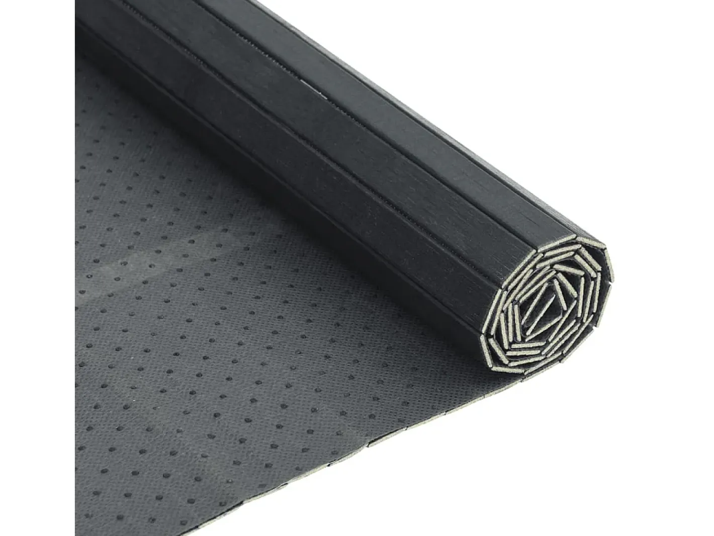Clicnbuy Alfombra De Salón-Alfombra rectangular bambú 100x300 cm Gris