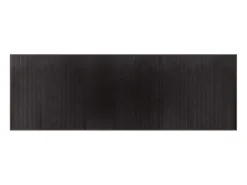 Clicnbuy Alfombra De Salón-Alfombra rectangular bambú marrón oscuro 100x300 cm Marru00f3n