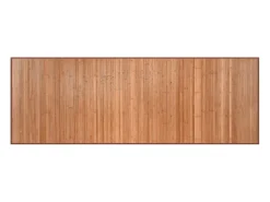 New Clicnbuy Alfombra rectangular bambú color natural 70x200 cm Marru00f3n