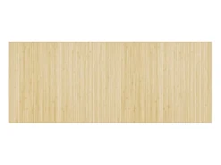 Clicnbuy Alfombra De Salón-Alfombra rectangular bambú color natural claro 80x200 cm Beige