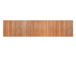 Clicnbuy Alfombra rectangular bambú color natural 70x300 cm Marru00f3n New